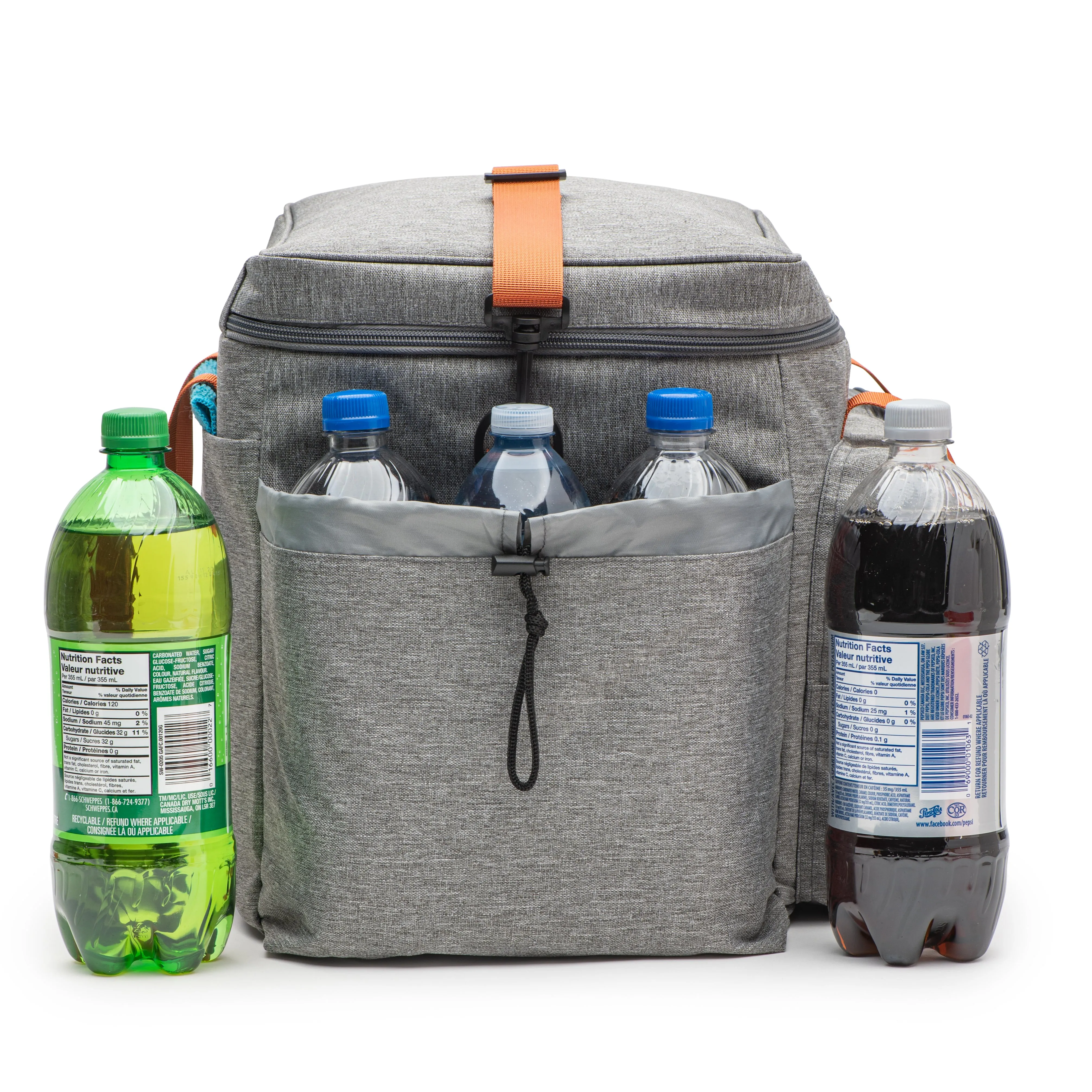 XX-Large Cooler Bag with Hard Bottom (16x13x10 in). Heavy Duty Fabric, Thick Foam Insulation, Heat Sealed Liner.