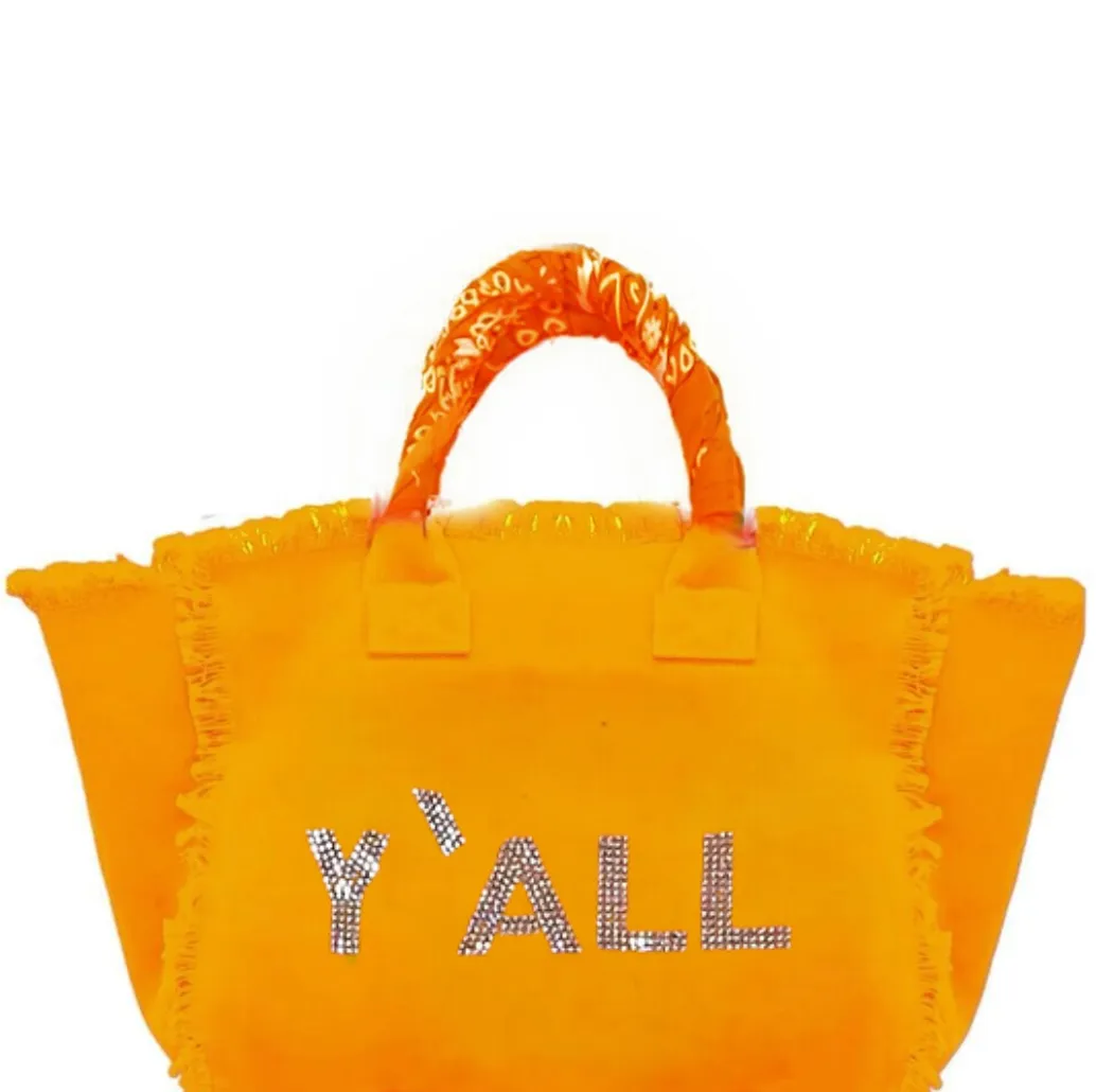 Y'all Fringe Canvas Bag